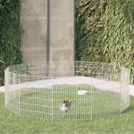 Detailed information about the product Free Range Animal Enclosure 12-Panel 54x60 cm Galvanised Iron