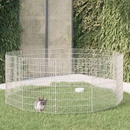 Detailed information about the product Free Range Animal Enclosure 12-Panel 54x80 cm Galvanised Iron