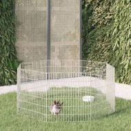 Detailed information about the product Free Range Animal Enclosure 8-Panel 54x60 cm Galvanised Iron