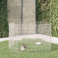 Detailed information about the product Free Range Animal Enclosure 8-Panel 54x80 cm Galvanised Iron