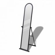 Detailed information about the product Free Standing Floor Mirror Full Length Rectangular Black