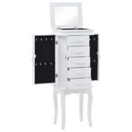 Detailed information about the product Free Standing Jewelery Cabinet White