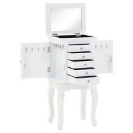Detailed information about the product Free Standing Jewelery Cabinet White