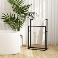 Detailed information about the product Freestanding Towel Rack Black 48x24x78.5 Cm Iron.