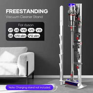 Detailed information about the product Freestanding Vacuum Cleaner Stand Rack Hook Detect Slim Cordless Stick Cleaning Attachment Storage Holder Metal Base