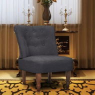 Detailed information about the product French Chair Fabric Grey