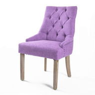 Detailed information about the product French Provincial Dining Chair Oak Leg AMOUR VIOLET