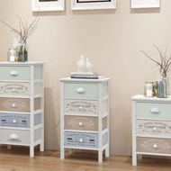 Detailed information about the product French Storage Cabinet 4 Drawers Wood