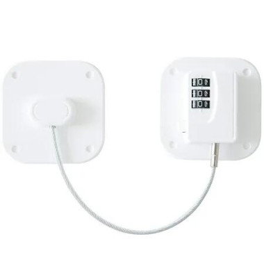 Fridge Lock Heavy Duty Combination Child Proof Lock For Cabinets Closets Drawers Windows 2 Pack White