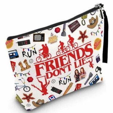 Friendship Makeup Bag Cool Thing Merch Gifts Inspirational Quote Cosmetic Pouch Friend Merchandise Gifts BFF Bestie Sister Travel Toiletry Organizer
