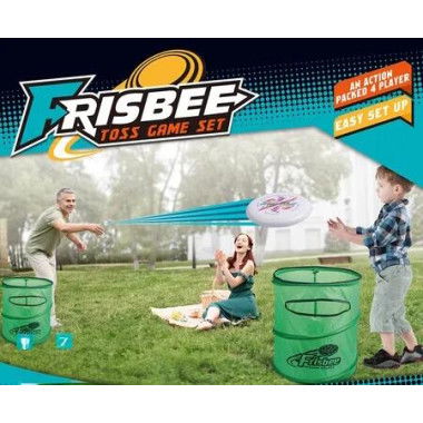 Frisbee Toss Outdoor Lawn Game Set Family Game Fun Activity Kids Toy