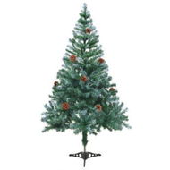 Detailed information about the product Frosted Christmas Tree With Pinecones 150 Cm