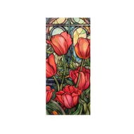 Detailed information about the product Frosted Stained Glass Window Film: Removable, Non-Adhesive, Heat Insulation, UV Blocking, Colorful Pattern, Privacy and Style