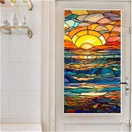 Detailed information about the product Frosted Stained Glass Window Film Removable Non-Adhesive Heat Insulation UV Blocking Colorful Pattern Static Window Clings