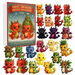 Fruit Dragon Christmas Advent Calendar,24 Days Of 2D Dragon Advent Calendar, Countdown To Christmas,Gift For Dragon Lovers And Collectors. Available at Crazy Sales for $14.99