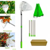 Detailed information about the product Fruit Picker Tool,1.6M Telescopic Fruit Picker Pole,4 Extension Poles Extendable Fruit Picker Grabber With Head Basket,Fruit Picker Pole For Garden