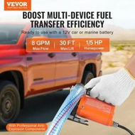 Detailed information about the product Fuel Transfer Pump 12V 8 GPM 1/6 HP Diesel Pump with Auto Fuel Nozzle