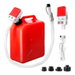 Fuel Transfer Pump Automatic Auto Stop 3.2 GPM 51 Inch Hose Battery Or USB For Diesel Oil Petrol. Available at Crazy Sales for $54.95