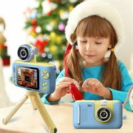 Detailed information about the product Full 1080p Kids Selfie Flip Lens HD Compact Digital Photo And Video Rechargeable Camera (Blue)