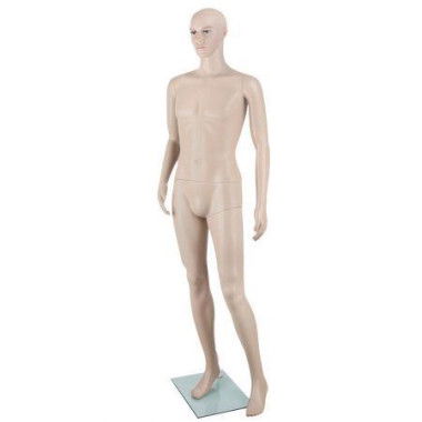 Full Body Male Mannequin Cloth Display Tailor Dressmaker 186cm - Skin Tone