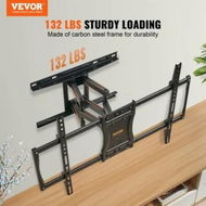 Detailed information about the product Full Motion TV Mount Fits for Most 37-75 inch TVs, Swivel Tilt Horizontal Adjustment TV Wall Mount Bracket with 4 Articulating Arms, Max VESA 600x400mm, Holds up to 132 lbs