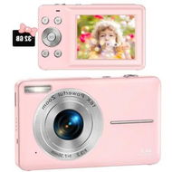 Detailed information about the product Fun and Easy Digital Camera for Kids - 1080P Video, 16X Zoom, and Compact Design Perfect for Teens, Students, and Beginners (Pink)