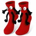 Funny Hand Holding Socks Gifts for Women Men Couples Crazy Silly Socks Cute Preppy Stuff Cool Gag Gifts Red. Available at Crazy Sales for $12.95