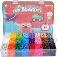 Detailed information about the product Fuse Beads Kit 4800pcs 24 Colors Iron Beads Set With 5 Pegboards 55 Patterns For Christmas Birthday Gift