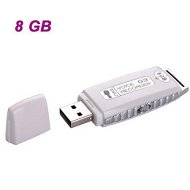 Detailed information about the product G3 Rechargeable USB Flash Drive/Voice Recorder - White (8GB)