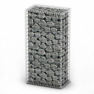 Detailed information about the product Gabion Basket With Lids Galvanised Wire 100x50x30 Cm