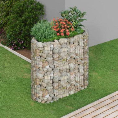 Gabion Raised Bed Galvanised Iron 120x50x100 Cm