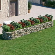 Detailed information about the product Gabion Raised Bed Galvanised Iron 500x100x50 cm