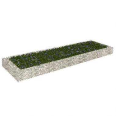 Gabion Raised Bed Galvanised Steel 300x100x20 Cm