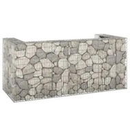 Detailed information about the product Gabion Wall for Garbage Bins Galvanised Steel 254x100x110 cm