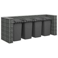 Detailed information about the product Gabion Wall for Garbage Bins Galvanised Steel 320x100x120 cm