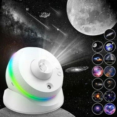 Galaxy Projector 13 in 1 Meteor HD Planetarium Star Projector 360 Degree Rotating Extra-Large Area,Timed Starry Night Light for Bedroom Ceiling Home Theater