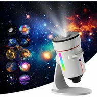Detailed information about the product Galaxy Projectorï¼ŒUpgraded 4K HD Star Projector Lens, 10 Realistic Nebula Scenarios Room Lights for Bedrooms Home Theaters Kids Rooms, White