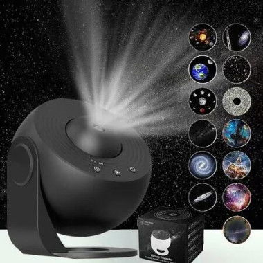 Galaxy Star Projector 12in1 Planetarium Bedroom Night Light Kids Home Theatre Ceiling Room Decoration Ambiance Sleep Aid Cosmic Display