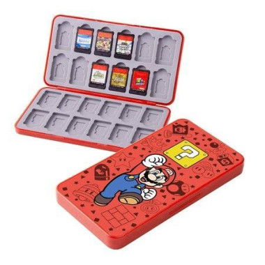 Game Card Case For Nintendo Switch/Switch Lite/OLED 24 Game Holder Cartridge Case For Game Card (Red Mario - 24 Slots)