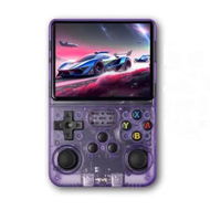 Detailed information about the product Game Console Handheld 3.5Inch Emulator Preinstalled Transparent 64GB Portable Retro Gaming Purple Device