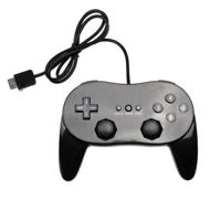 Detailed information about the product Game Controller compatible for Wii Classic Controller Pro - Black