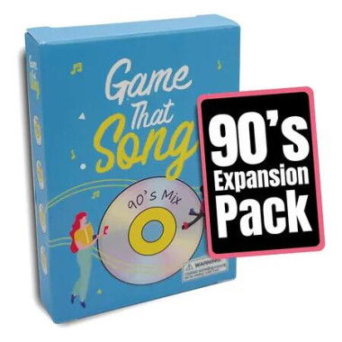 Game That Song 90s Mix Expansion,Music Card Game for Family and Teens,Hilarious and Competitive Fun for Game Nights