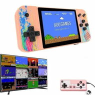 Detailed information about the product Gameboy Handheld Game Console Retro Gaming Console Preloaded 800 Classical Games Portable Gaming Player with 3.5 LCD Screen,Mini Arcade Electronic Toy Gifts for Boys Girls (Pink)