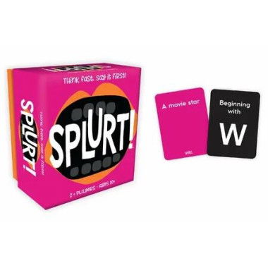 Gamewright Splurt Quick Witty Social Portable Party Card Game Think Fast Say it First