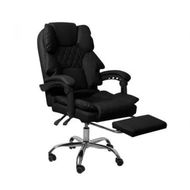 Detailed information about the product Gaming Chair Office Computer Black Footrest