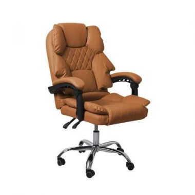 Gaming Chair Office Computer Brown No Footrest