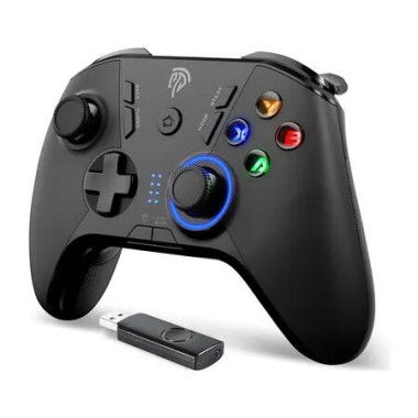 Gaming Controller for Windows PC/Steam Deck/PS3/Android TV BOX, Dual Vibrate Plug and Play Gamepad Joystick with 4 Customized Keys, Battery Up to 14 Hours, Work for Nin-tendo Switch