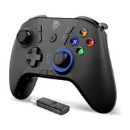 Detailed information about the product Gaming Controller for Windows PC/Steam Deck/PS3/Android TV BOX, Dual Vibrate Plug and Play Gamepad Joystick with 4 Customized Keys, Battery Up to 14 Hours, Work for Nin-tendo Switch