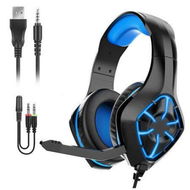 Detailed information about the product Gaming Headset USB Audio Jack Design Retractable Stereo For Apple Samsung Huawei Xiaomi PC Computer