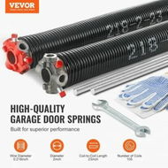 Detailed information about the product Garage Door Torsion Springs Pair of 0.218 x 2 x 23inch with Winding Bars